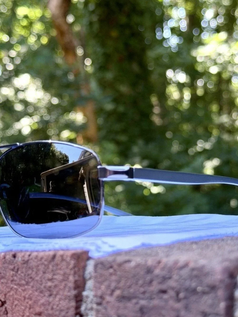 SUNGAIT 2458 Men's Rectangular Aviator Sunglasses Polarized Grey Lens Gunmetal